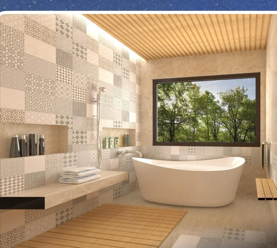 Detalle de los acabados y mobiliario del baño